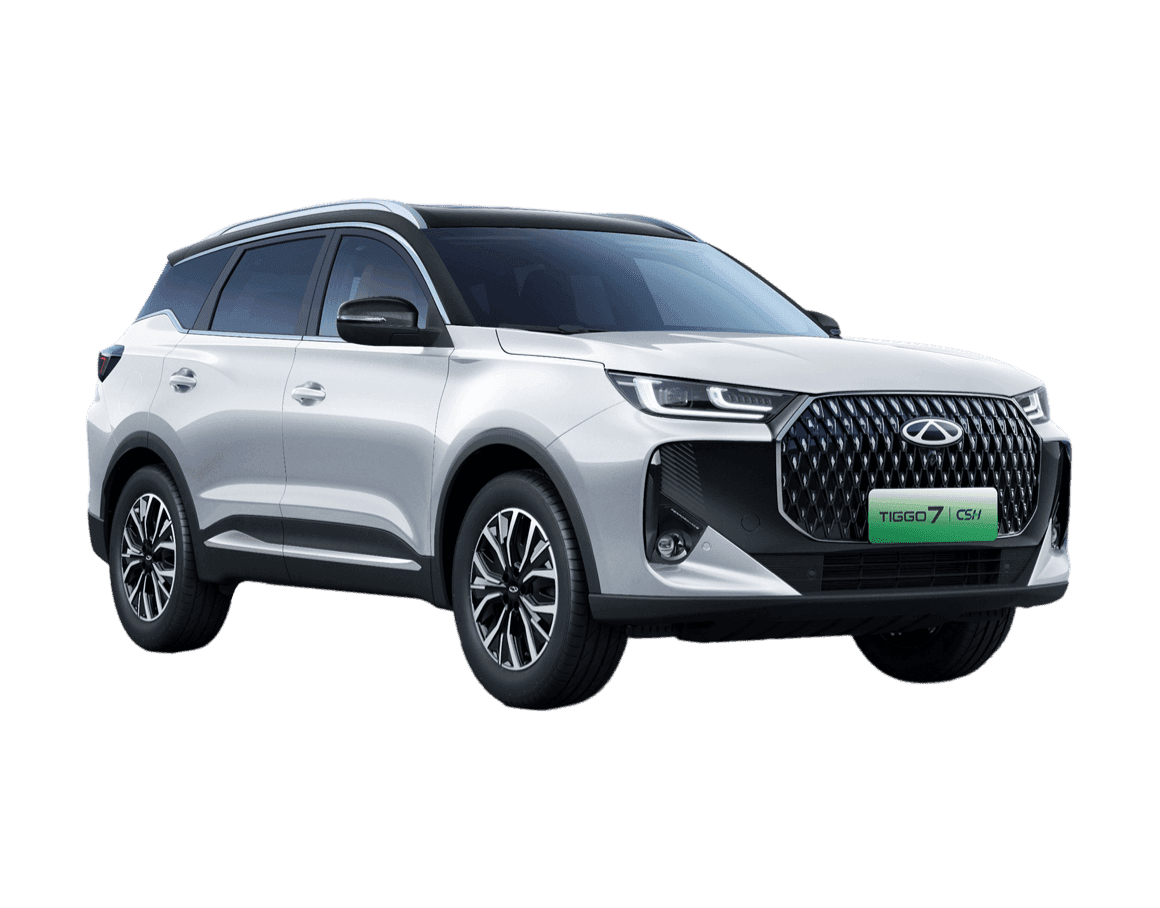 Chery Tiggo 7 CSH edition in Arctic White with Black Roof