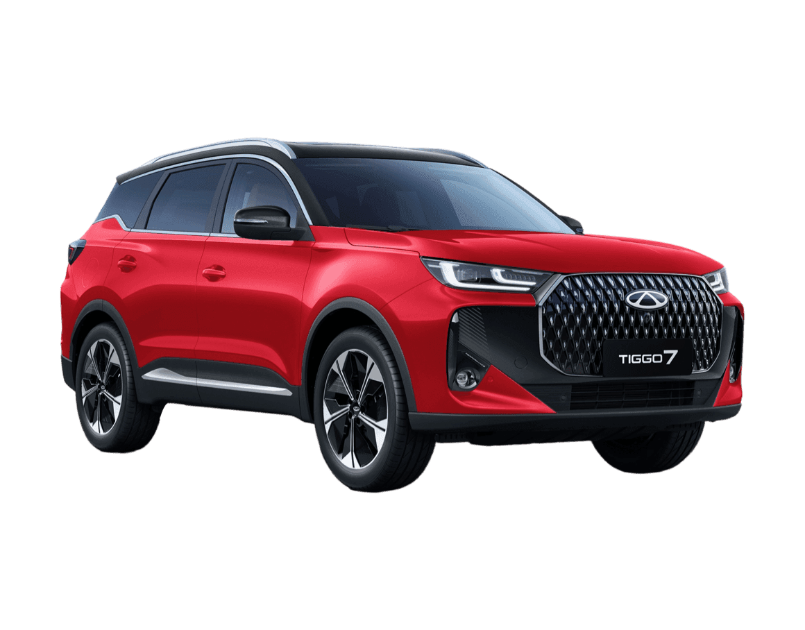 Chery Tiggo 7 edition in Chery Red with Black Roof
